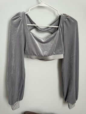 Anna Velvet Dance Crop Top from The Line Up Size XS